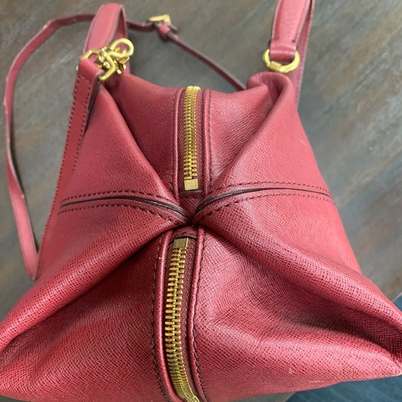 JCrew Ruby Leather Pebbled Satchel - Picture 3 of 8